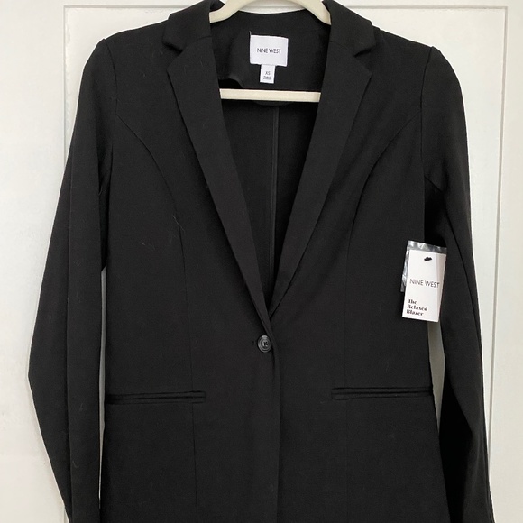 NINE WEST - NWT - THE RELAXED BLAZER - BLACK - SIZE XS - Picture 5 of 5